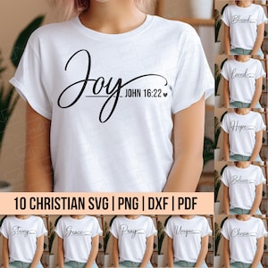 Christian SVG Bundle: Bible Verse, Scripture, Faith Quotes (Instant Download