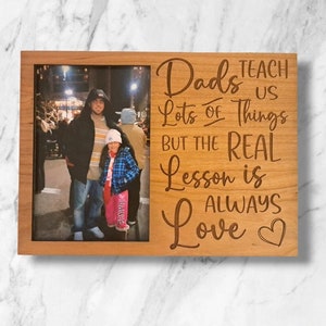 Father&#39;s Day Slotted Picture Frame svg, Photo frame svg, Gifts for Dad svg, Father Day svg,  Picture frame svg, Glowforge, Laser Cut Files