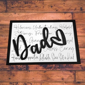 Dad Sign svg, Fathers Day svg, Dad Appreciation sign svg, Dad Cut file, Dad gift svg, Framed dad sign, Glowforge, Dad day, Laser Cut Files