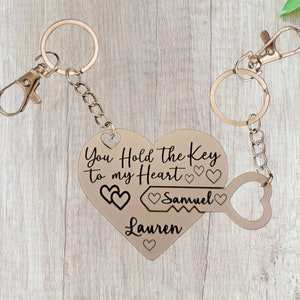 Brooklyn & Bailey Key to My Heart Keychain