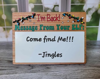 Dry Erase Elf Message Sign Svg, Message from Elf svg, Elf Props svg, Elf Message Board svg, Laser Cut files, Christmas svg, Glowforge files