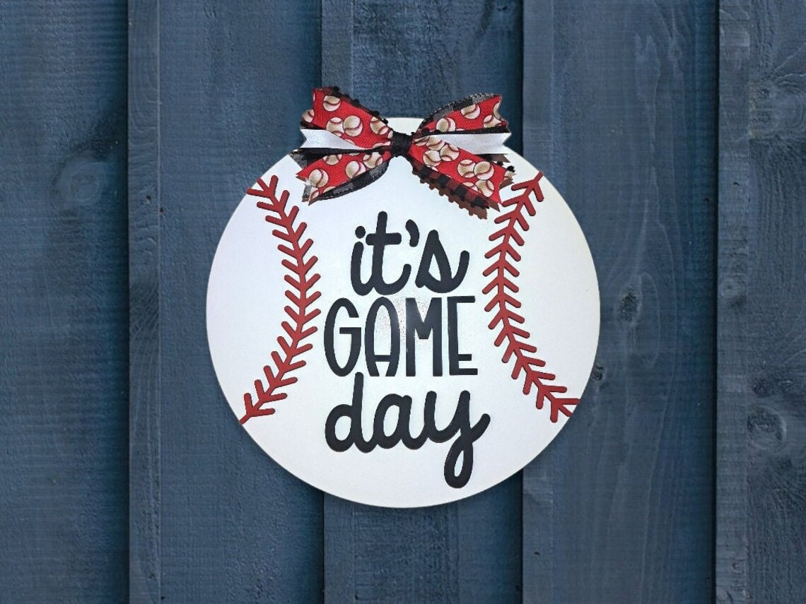 It's Game Day Sign Svg, Baseball Sign Svg, Softball Sign Svg, Baseball ...
