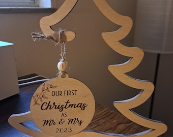 Christmas Tree Ornament Hanger svg / Standing Ornament Hanger svg / Christmas ornament svg, Ornament Stand/ Glowforge files, Laser Cut Files