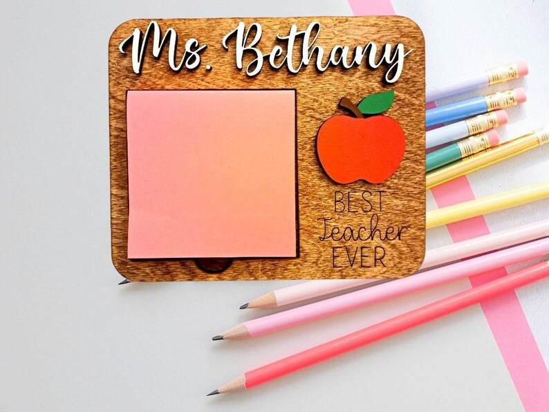 Post It Note Holder Svg Teacher Note Pad SVG FILE Sticky Etsy