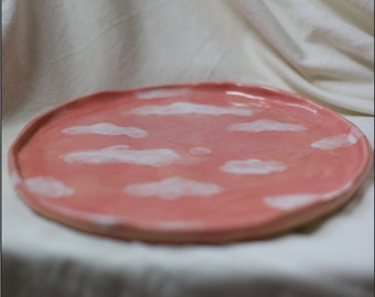 Handmade ceramic plate, handmade gift