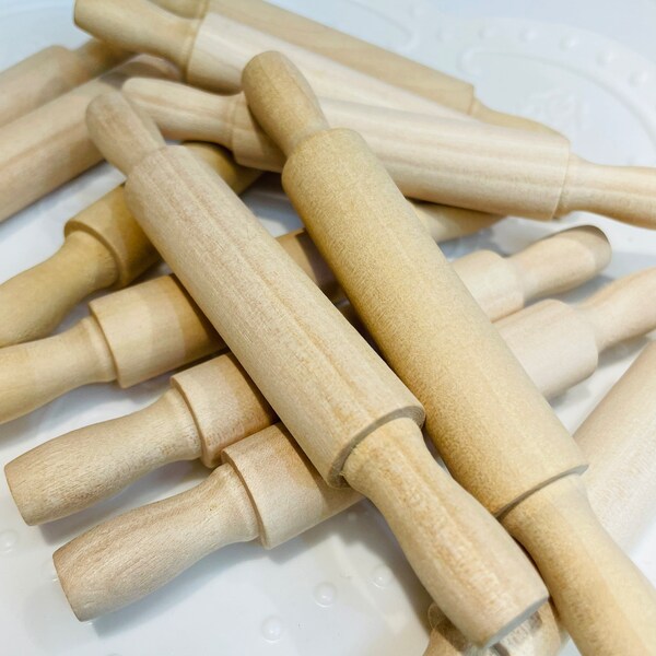 Unfinished Mini Rolling Pins Etsy