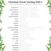 Christmas Word Scramble Christmas Word Game Printable - Etsy