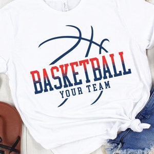 Basketball Team Template Svg, Basketball Team Svg, Basketball Team Shirt Svg, Instant Download, svg cut Files for Cricut - AB292