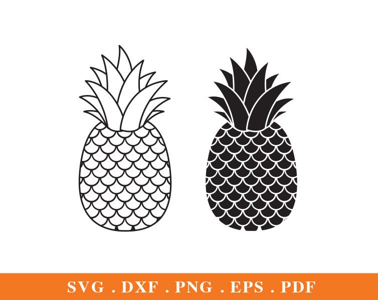 Piña SVG, para Cricut Silhouette, SVG, DXF, EPS, PNG - AB017 - Etsy España