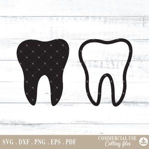 Tooth Svg, Tooth Outline Svg, Tooth Teeth Svg, Tooth Teeth Clipart, svg cut Files for Cricut