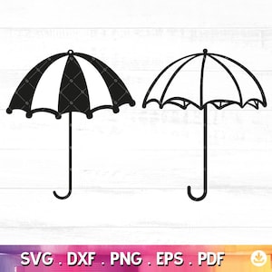 Umbrella Svg, Umbrella Outline Cricut Cut File, Umbrella Png, Umbrella Cut Files for Cricut, Umbrella Line, Commercial Use  - A979