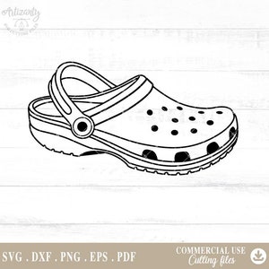 Croc Shoe Svg, Croc Shoe, Croc Shoe Clipart, Croc Shoe Png, Cutting Files for Cricut A696