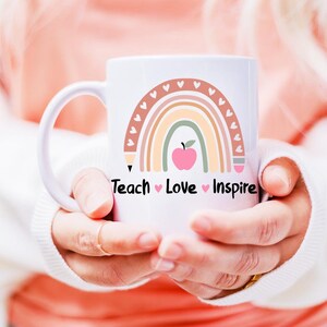 Back to School Svg, Teach Love Inspire SVG, PNG, DXF, Teach Love ...