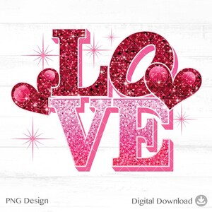 Valentine's Day, Love and Hearts Png, Romantic Design,Valentines Gift, Sublimation Design,  Clipart Transfers Design - A1049