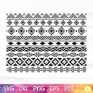 Peut inclure: Motif géométrique noir et blanc avec des formes et des lignes répétitives. Le motif est composé de triangles, de carrés et de losanges. Ce motif est parfait pour créer des bordures, des arrière-plans ou des motifs pour l'artisanat, la décoration intérieure ou les projets numériques.