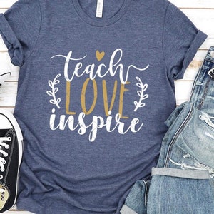 Teach Love Inspire SVG, PNG, DXF, Png Sublimation, digital file png, dxf png Cutting Files for Cricut