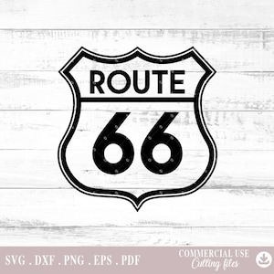 Route 66 Svg, digital file png, dxf png Cutting Files for Cricut