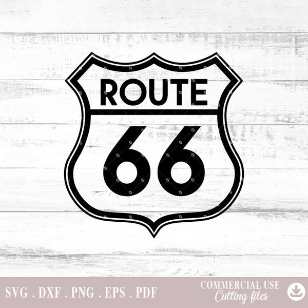 Route 66 Svg, digital file png, dxf png Cutting Files for Cricut