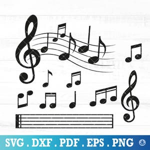 music notes Svg, melody Svg, musical symbols Png, sheet music,  Treble Clef Music, Musical Notes Svg, DIY crafts, Music Notes clipart -A1095