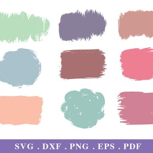 Paint Brush Stroke Svg, for Cricut Silhouette, Digital File Download, svg, dxf, eps, png