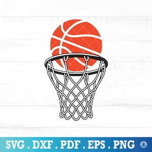 Basketball hoop svg png, Basketball net svg png, Basketball SVG files for Cricut, Layered cut file, Sublimation Decal Sports ball - A1108