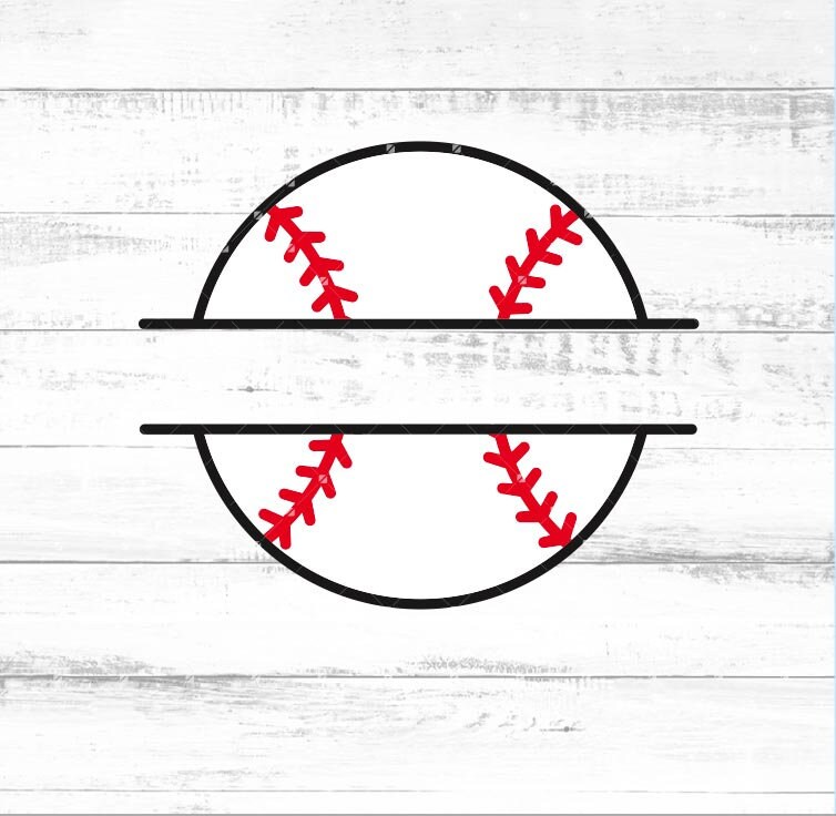 Baseball Name Frame Svg, Baseball Monogramme, Baseball Name Frame With