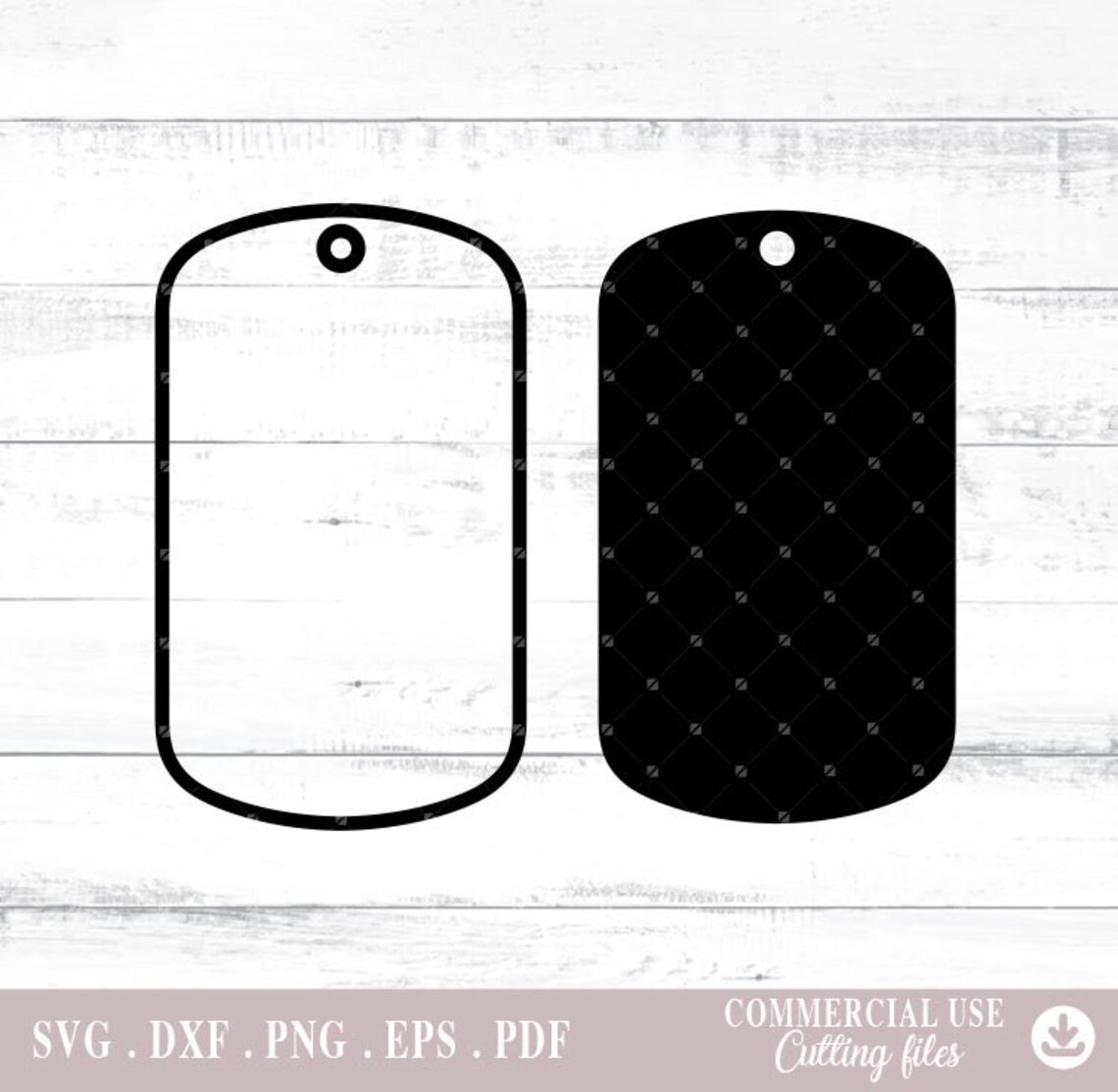 Blank Dog Tags Svg, Dog Tags Svg, Dog Tag Png, for Cricut Silhouette Etsy
