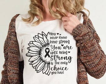 You never know how strong you are until being strong is the only choice you have Svg, Breast Cancer Svg, Breast Cancer svg - AB285