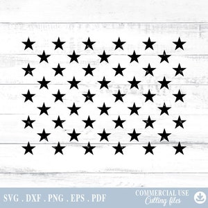 50 Stars Flag, American Flag, Stars of the American Flag Svg, Starts Svg, Sublimation PNG, Svg Cutting Files for Cricut