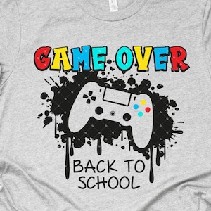 Game  Over Back To School Svg, game console Svg Gamer Boy Svg, Gamer Svg, digital file png, png Cutting Files for Cricut