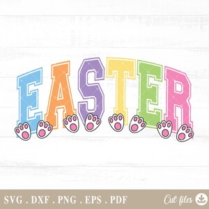 Happy Easter Svg, Instant Digital Download, Easter Cut File, Bunny Ears, Easter Bunny, Bunny, Happy Easter Sign, Commercial Use - A791