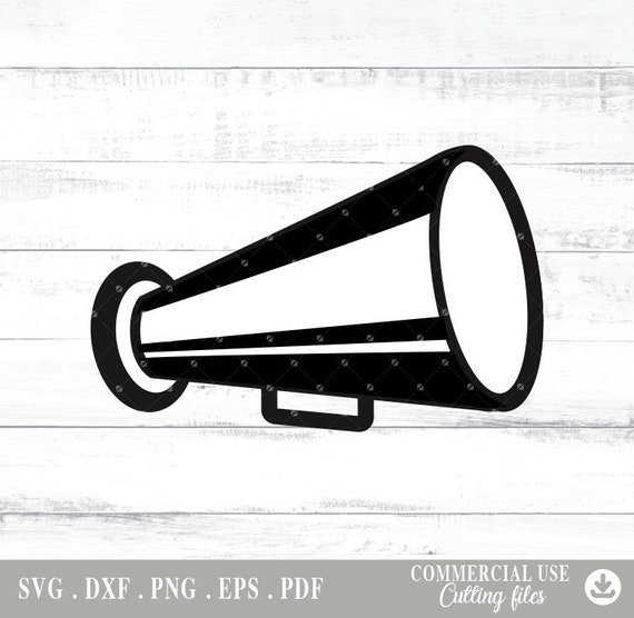 Cheer Megaphone Svg Megaphone Svg Megaphone Clipart Digital Etsy UK