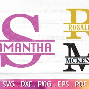 Split Monogram Svg, Split Letter Svg. Alphabet Svg Files for Cricut, Split Monogram Frame Alphabet, Regal Initial Svg, Alphabet svg - A883