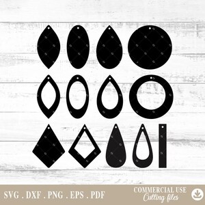 Earrings Templates Svg, Earring Svg Bundle, Leather Earring Svg, Earring Svg, digital file png, Cutting Files for Cricut,