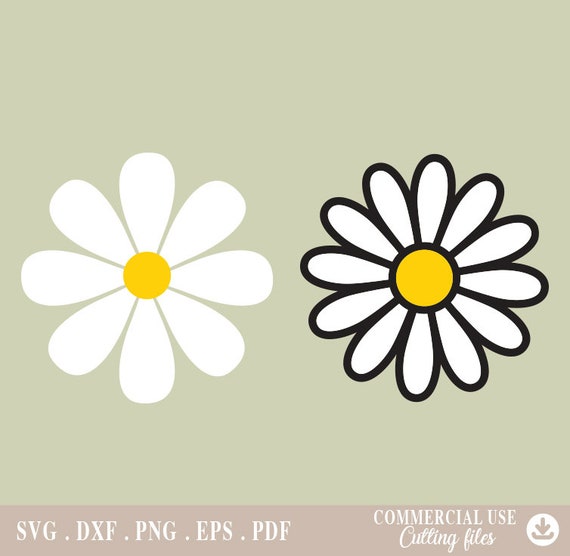 Daisy Flower Svg Daisy Flower PNG, Spring Daisy Flower, digital file png, Svg Cutting Files for Cricut - AB195