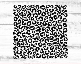 Leopard Print Pattern Svg, Animal Pattern Svg, Repeating Pattern Svg, Svg for shirts, svg bundle, digital files downloading - AB128