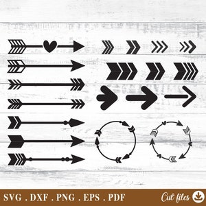 Arrows Svg, Arrow Clipart, for Cricut Silhouette,m, svg, dxf, eps