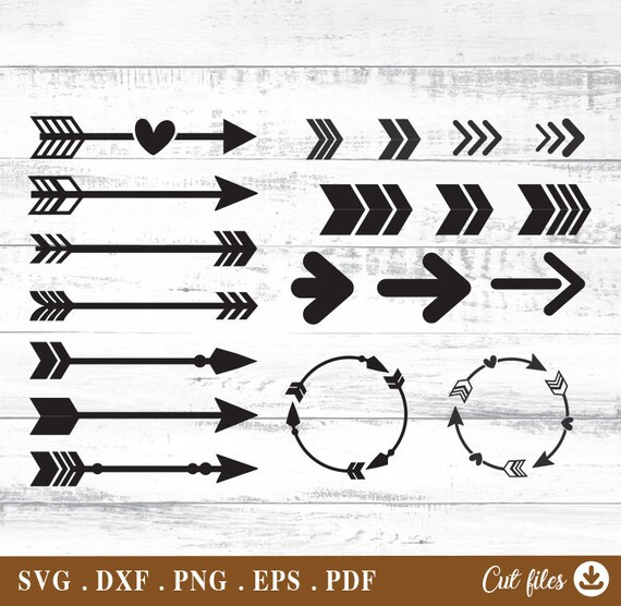 Arrows Svg Arrow Clipart for Cricut Silhouette Commercial - Etsy