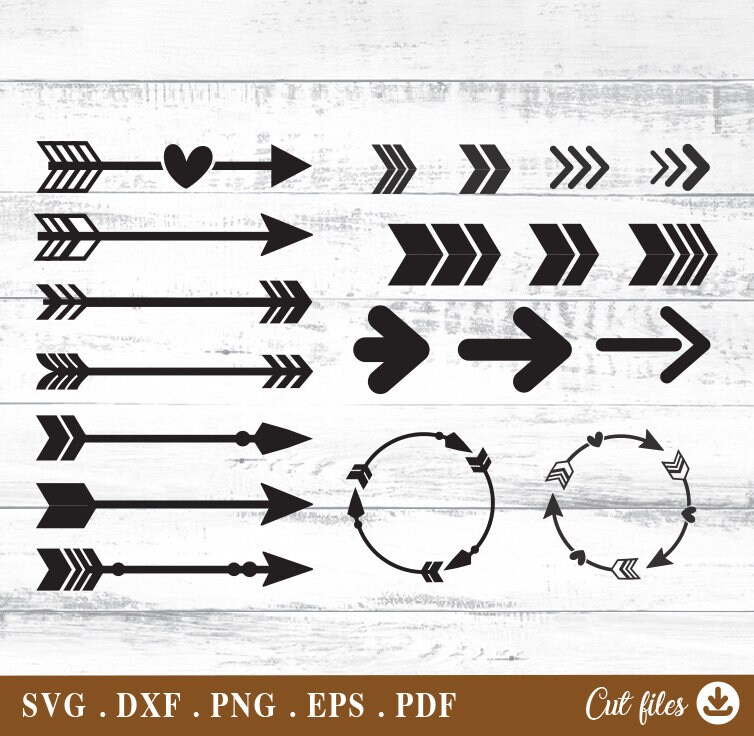 Flechas Svg Flecha Clipart para Cricut Silhouettem svg - Etsy España