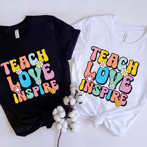 Teach Love Inspire SVG, Back to School Cut File, Teacher Appreciation svg png, Cute Teacher Saying, Teacher Quotes Svg - A863