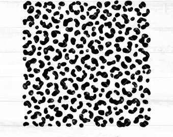 SVG-patroon met luipaardprint, SVG-bestand met dierenprint, snijbestand met luipaardvlekken, SVG-bestand met safaripatroon, SVG-bestand met wild dierenpatroon voor Cricut Silhouette AB957