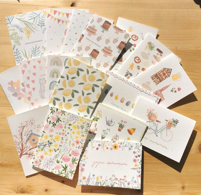 Cartes à l'aquarelle image 1