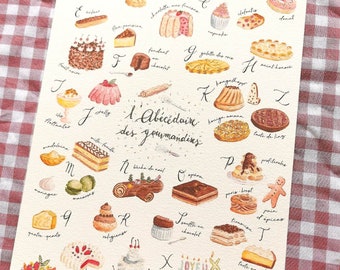 Poster ABC of delicacies