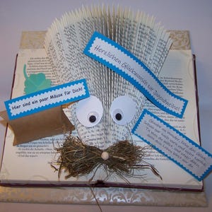 Witziges Geldgeschenk zur Jugendweihe, Schachtel, Geschenk zur Jugendweihe, Mäuse, Büchermaus, Geld verschenken,  NEU!