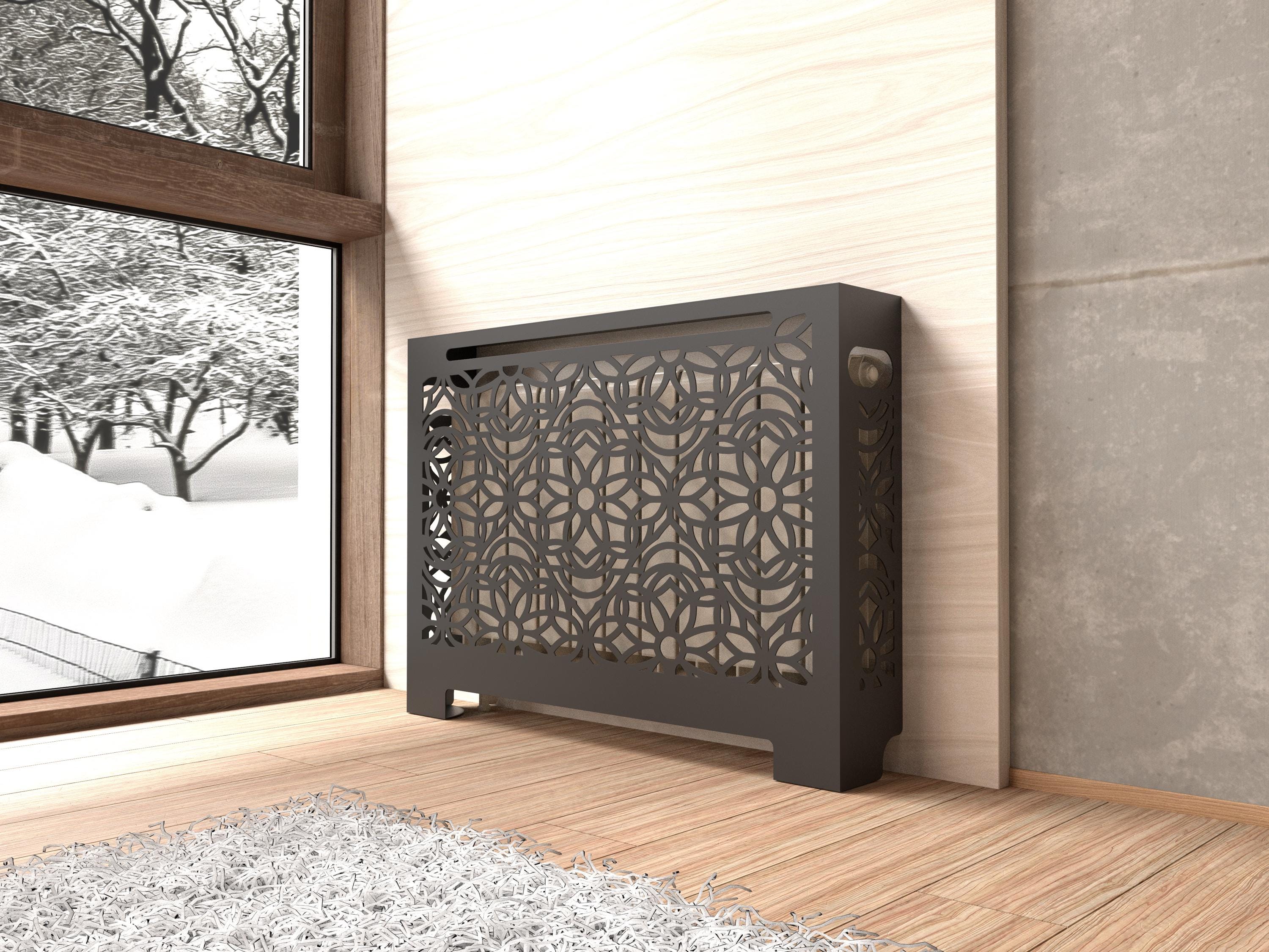 Front Radiator Screens Freestanding Art Deco Radiator Cover – Decorative Metal Radiator Screen ...