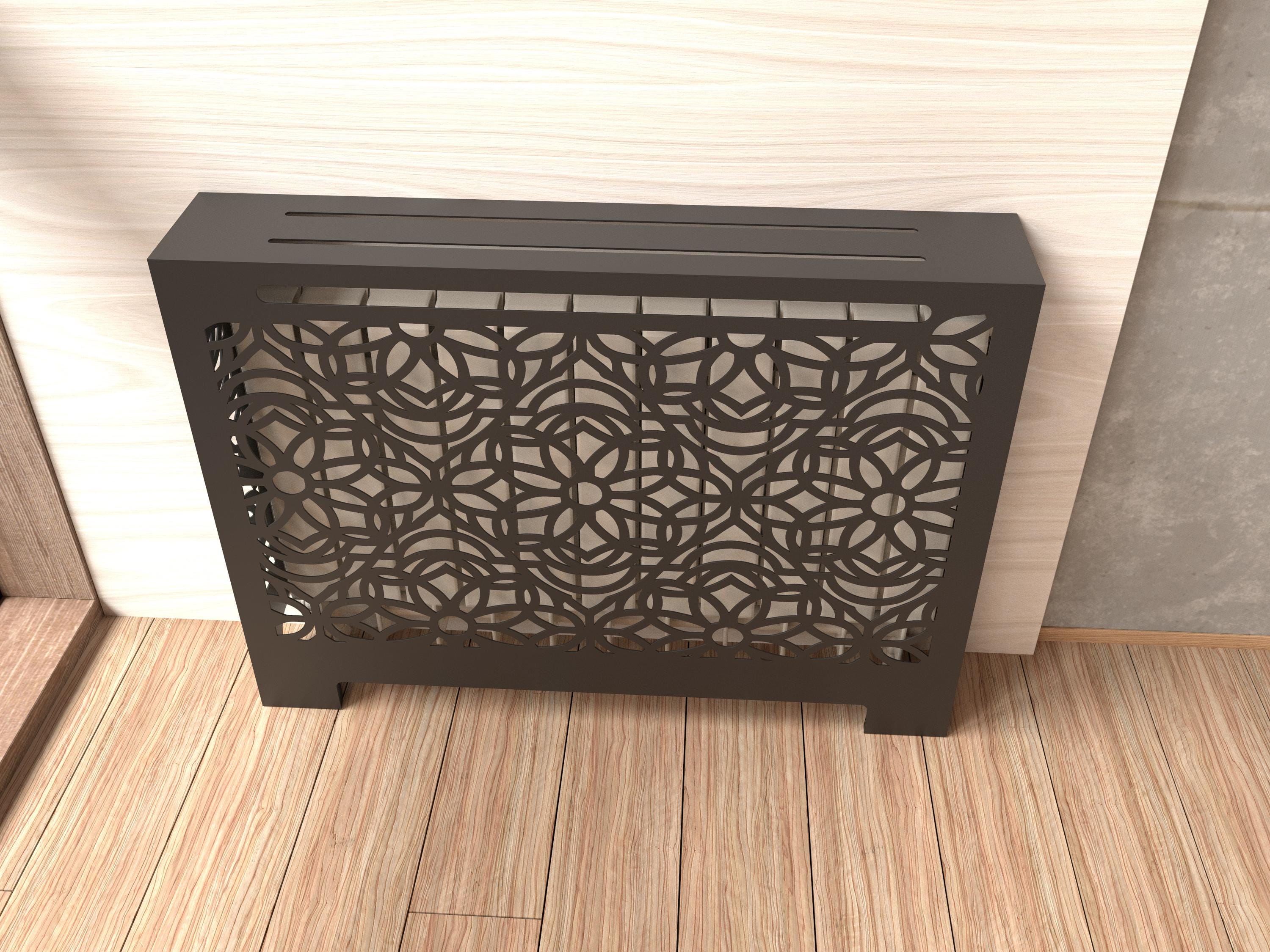 Freestanding Art Deco Radiator Cover – Decorative Metal Radiator Screen ...