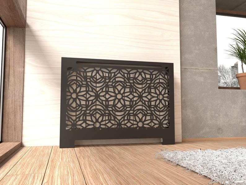 Custom Metal Radiator Covers Freestanding Art Deco Radiator Cover – Decorative Metal Radiator Screen ...