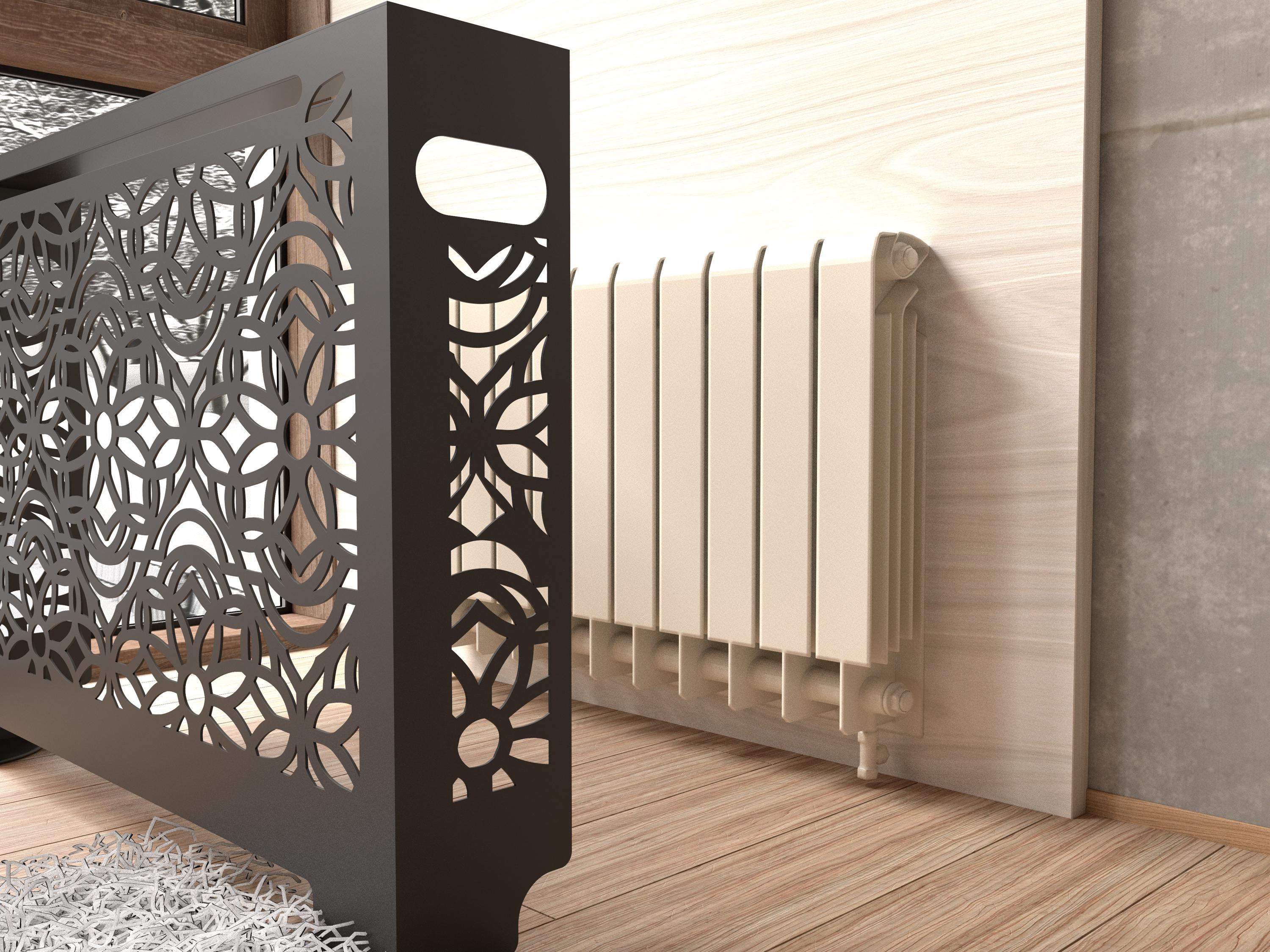 Mod Metal Radiator Covers Freestanding Art Deco Radiator Cover – Decorative Metal Radiator Screen ...