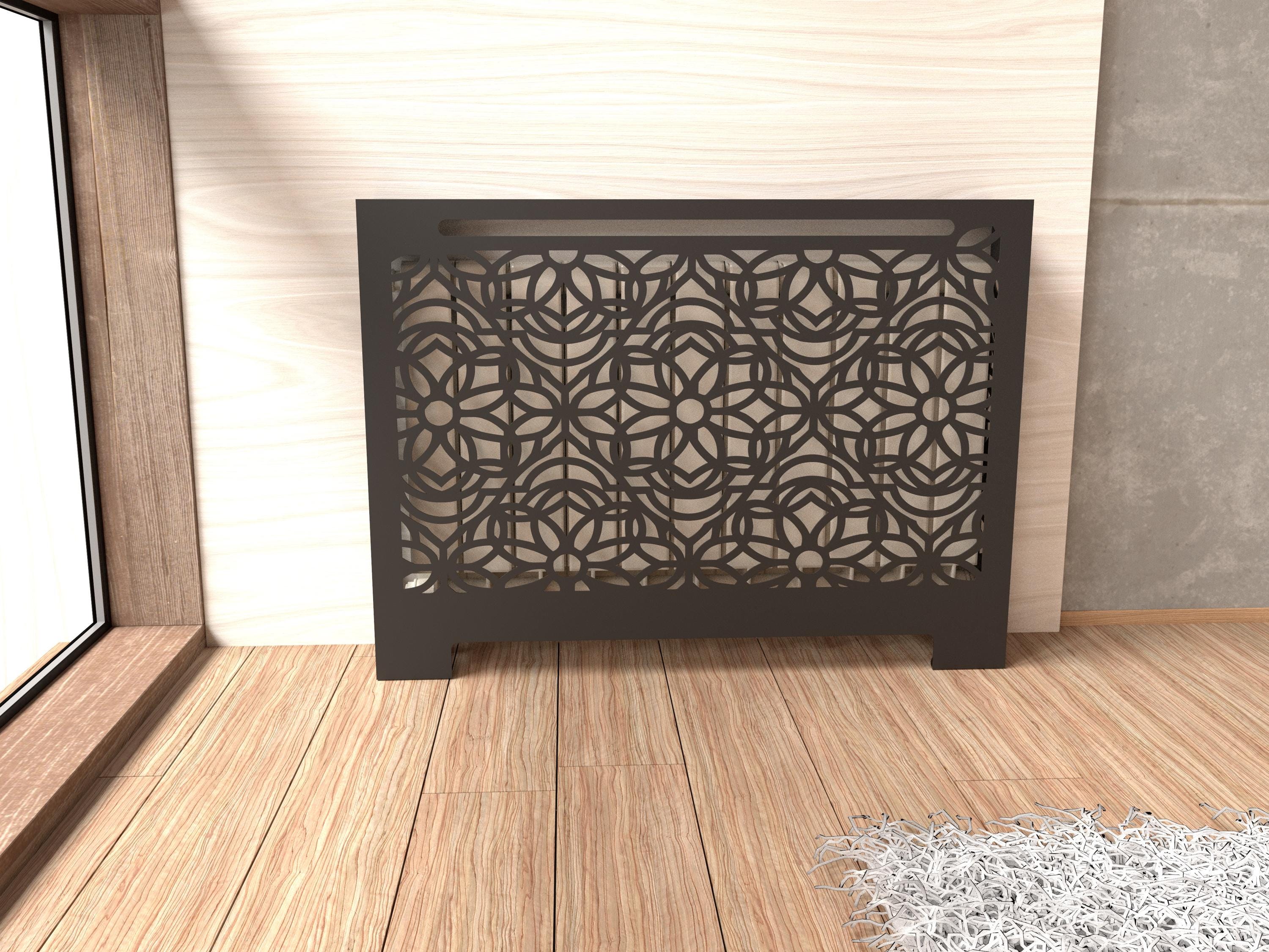 Freestanding Art Deco Radiator Cover – Decorative Metal Radiator Screen ...