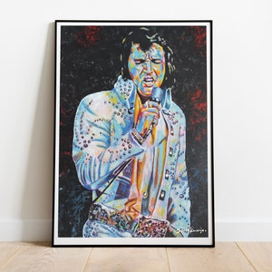 Elvis Presley Art Print - Rock Muziek Poster Pop Art Print